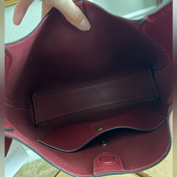 NWT Coach Brooklyn Shoulder Bag 28 Dark Ruby - Picture 2 of 10